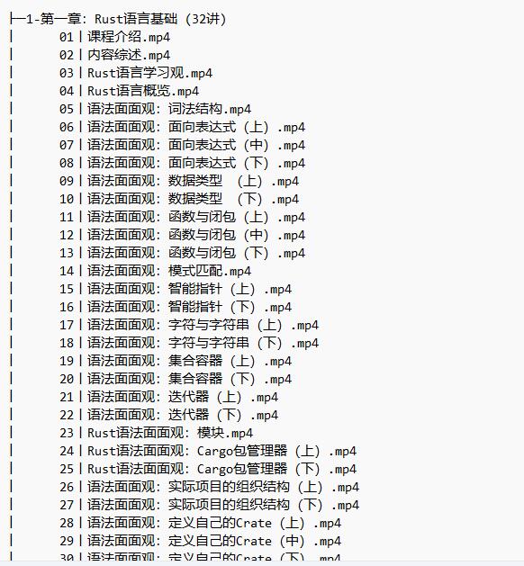 Rust實(shí)戰(zhàn) 視頻教程 下載   圖1