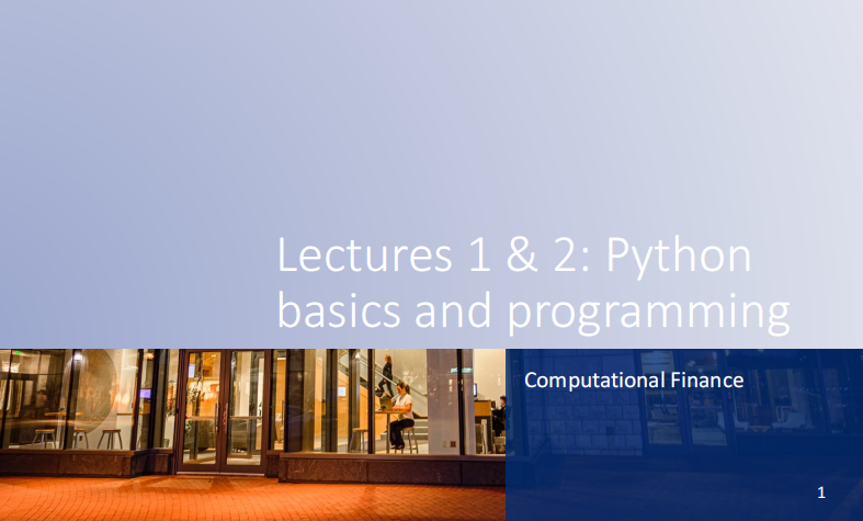 計(jì)算金融：Python basics and programming（英）PDF 下載 圖1