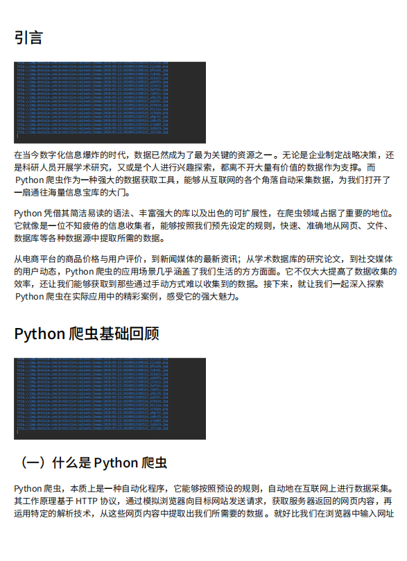 Python爬蟲：自動化數(shù)據(jù)抓取技術(shù)及其廣泛應(yīng)用實例 PDF 下載 圖1